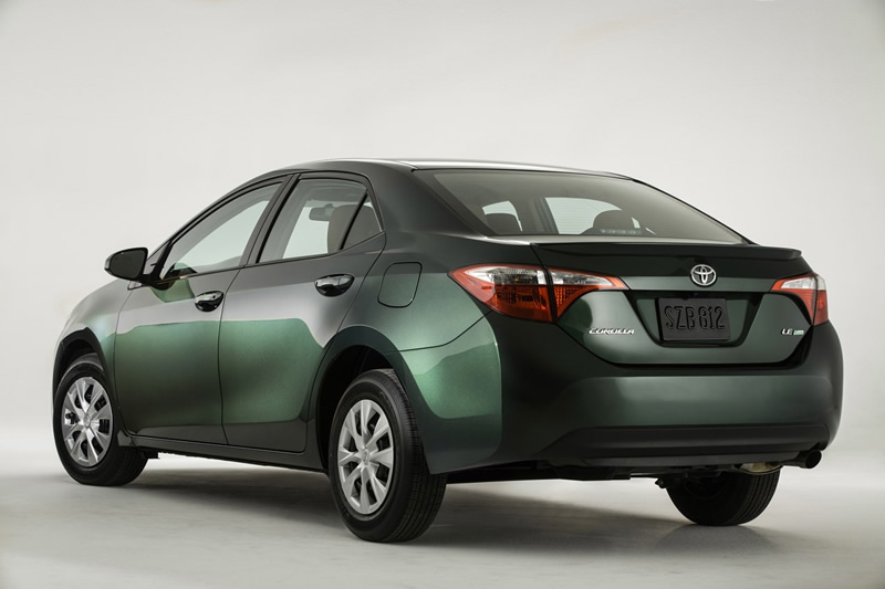 Before and after collision repair — rear-end damage restored